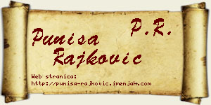Puniša Rajković vizit kartica